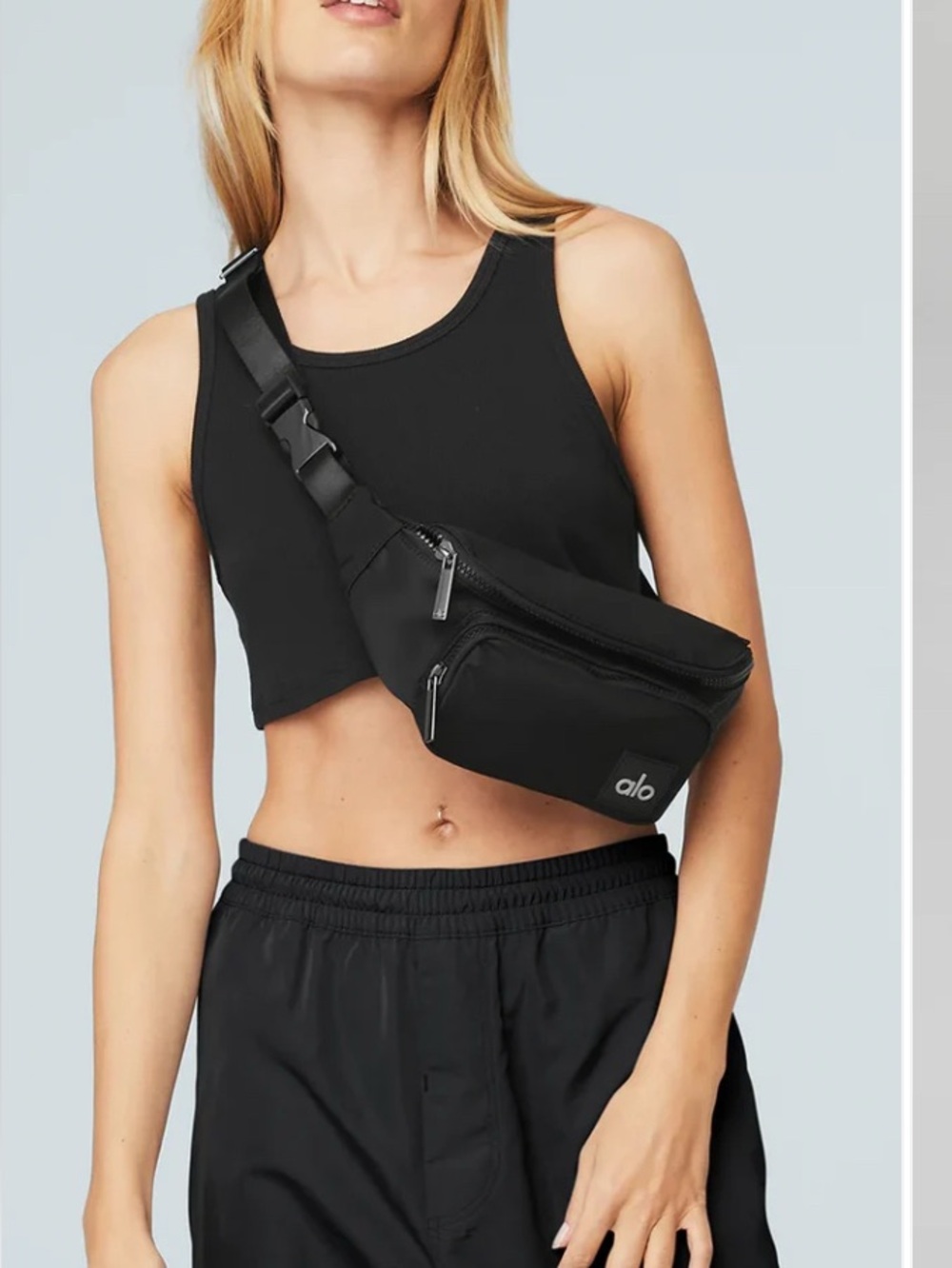 ALO Yoga Black Crossbody Belt Bag